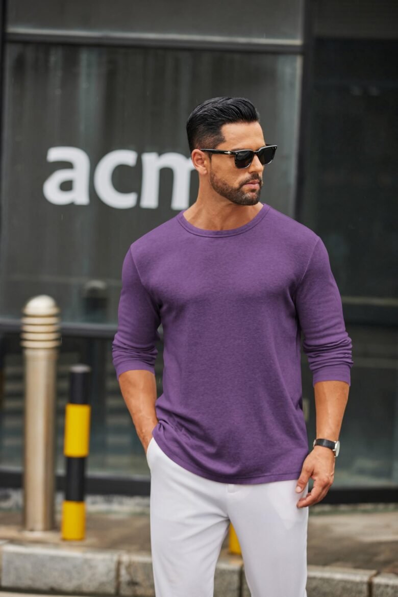 Basic T-Shirts Purple - Image 5